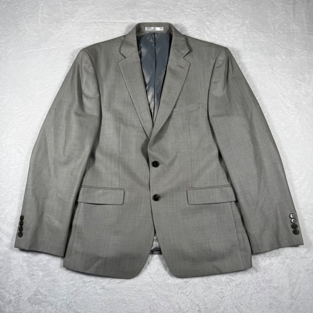 Calvin Klein Mens 42S Extreme Slim Fit Gray Silk Wool Blend Blazer Sport Coat